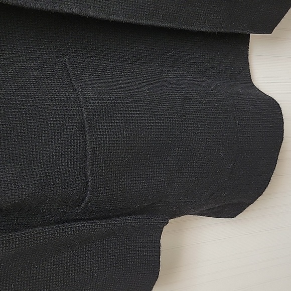 Talbots Black and Cream Open Front  Sweater Jacket 3X New With Tags - Picture 5 of 7